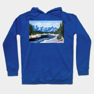 Stream near the Rockies Hoodie